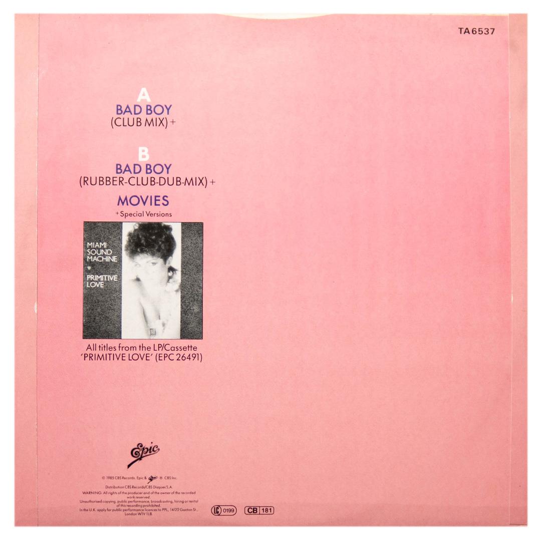 MIAMI SOUND MACHINE - BAD BOY (CLUB MIX) | 12" MAXI SINGLE USADO