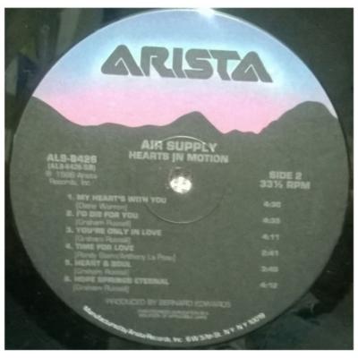 AIR SUPPLY - HEARTS IN MOTION | VINILO