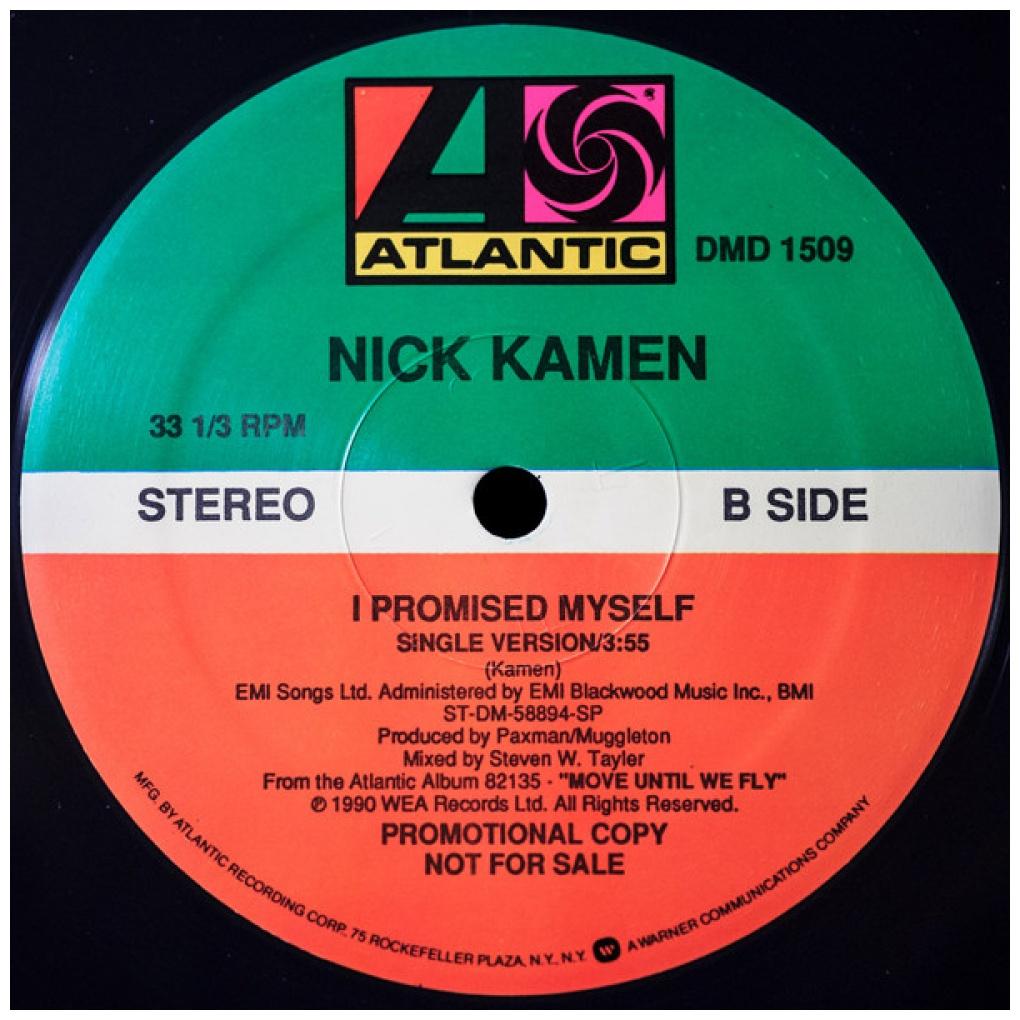 NICK KAMEN - I PROMISE MYSELF (PROMO COPY) | 12" MAXI SINGLE VINILO USADO