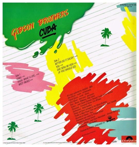 GIBSON BROTHERS - CUBA | VINILO USADO