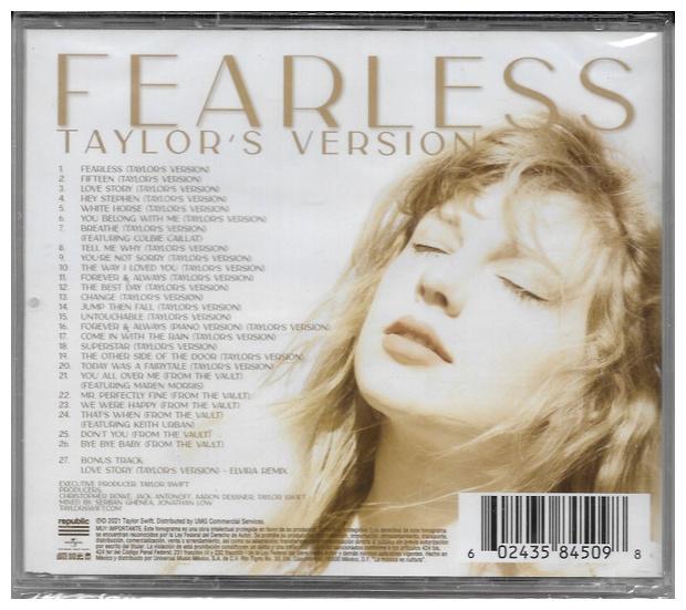 TAYLOR SWIFT - FEARLESS (TAYLOR S VERSION) (2CD) | CD