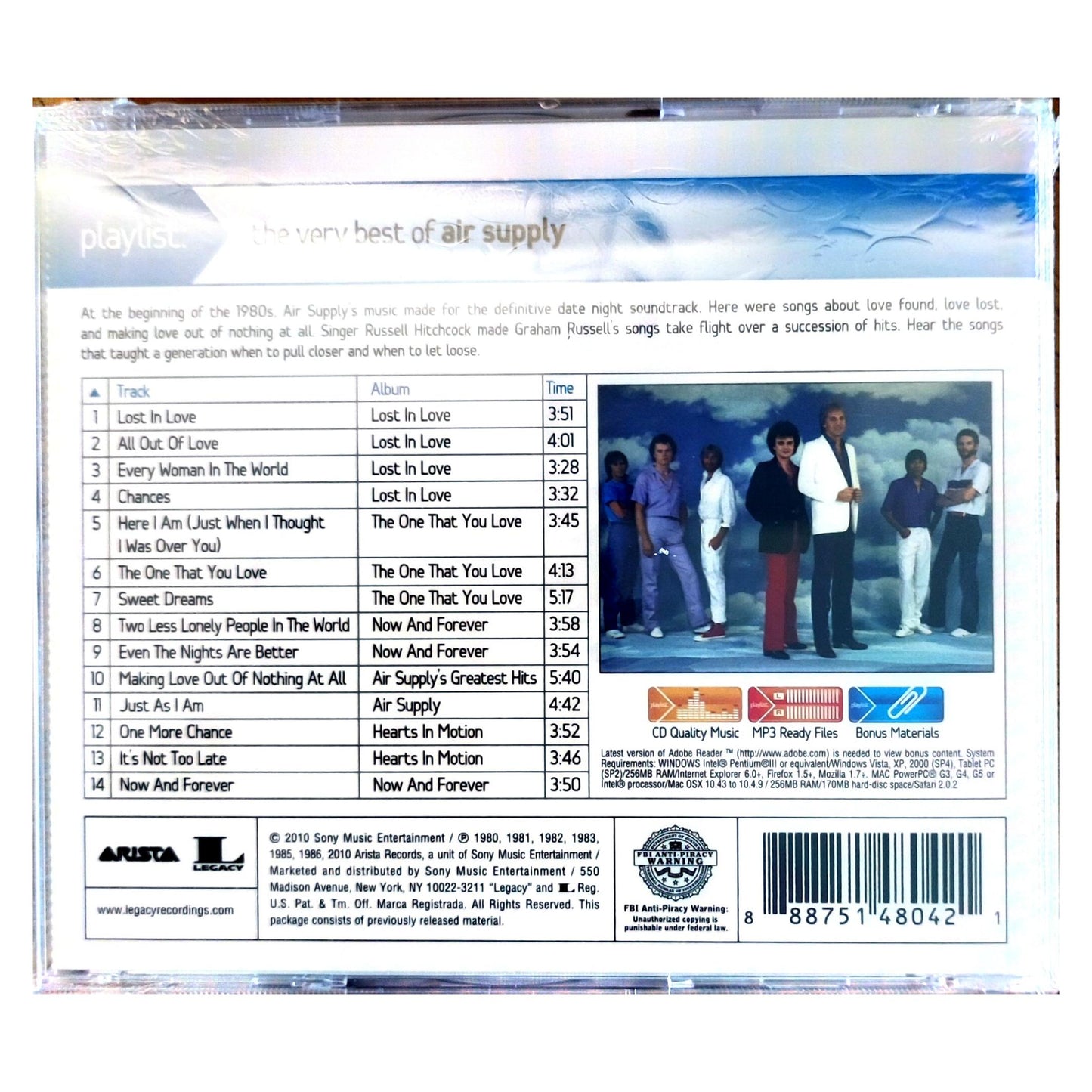 AIR SUPPLY - PLAYLIST: VERY BEST OF | CD