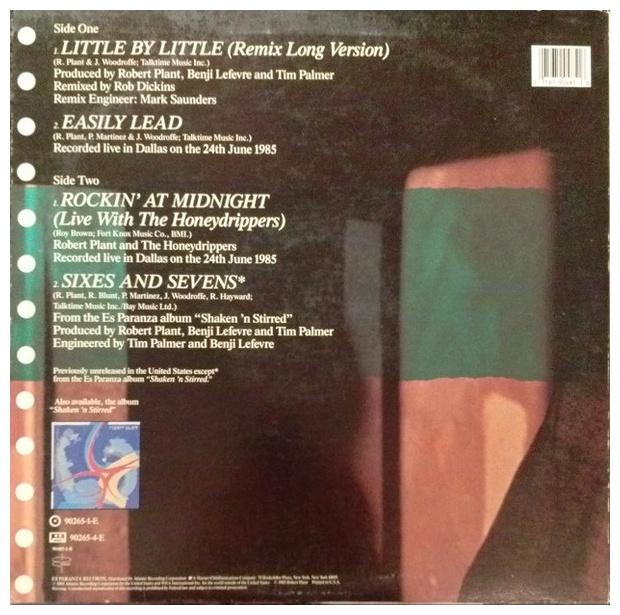 ROBERT PLANT - LITTLE BY LITTLE | 12" MAXI SINGLE USADO
