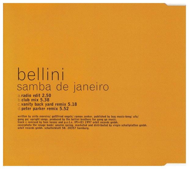 BELLINI - SAMBA DE JANEIRO | CD SINGLE USADO