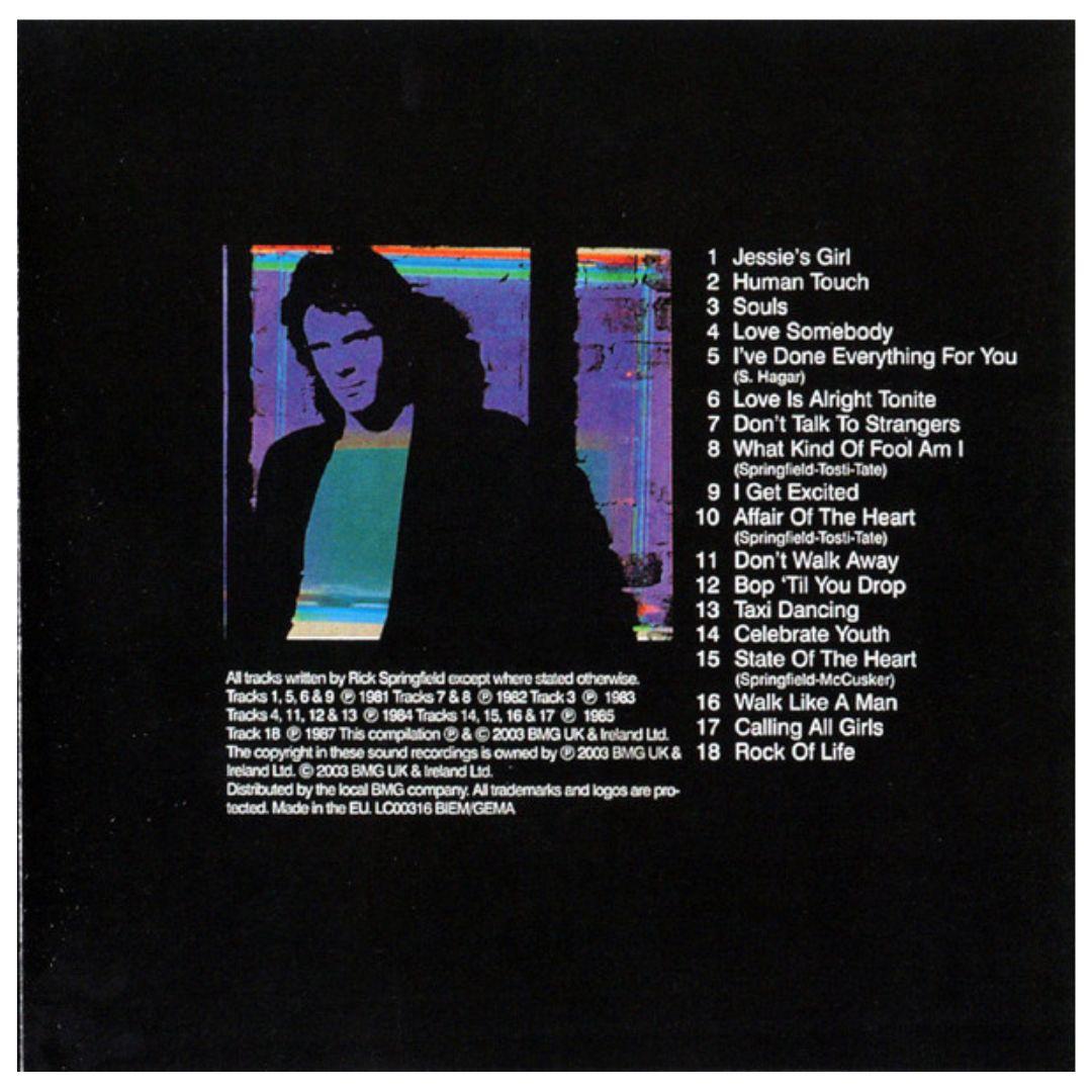 RICK SPRINGFIELD - BEST OF RICK SPRINGFIELD | CD