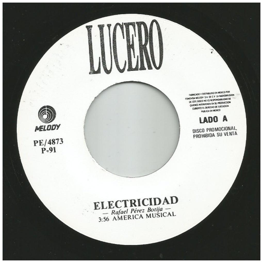 LUCERO - ELECTRICIDAD | 7" SINGLE USADO
