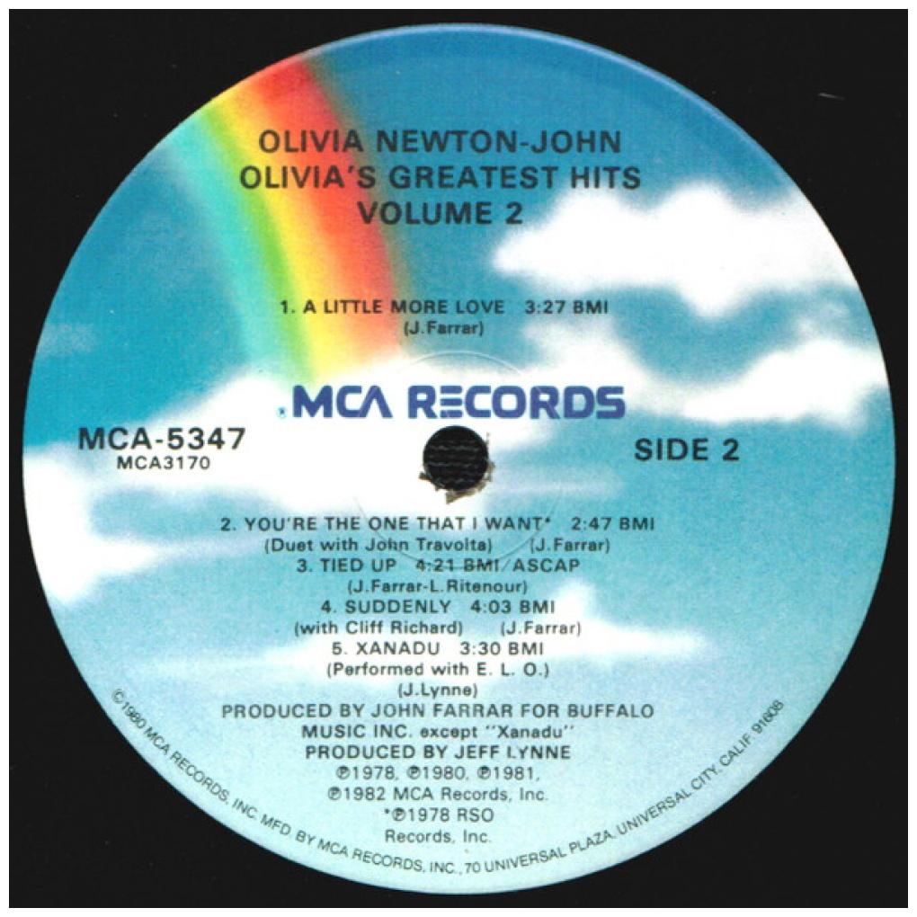 OLIVIA NEWTON JOHN - GREATEST HITS VOL.2 | VINILO USADO