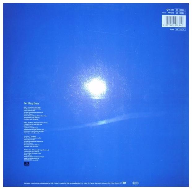 PET SHOP BOYS - IT S A SIN | 12" MAXI SINGLE USADO