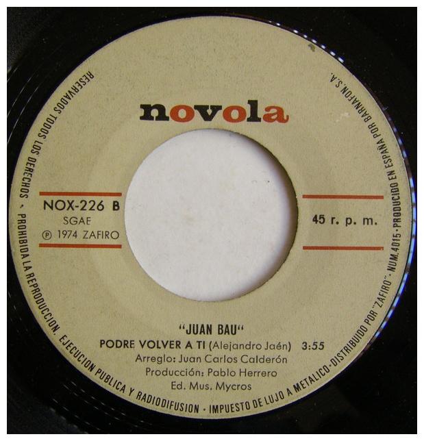 JUAN BAU - PENAS | 7" SINGLE VINILO USADO