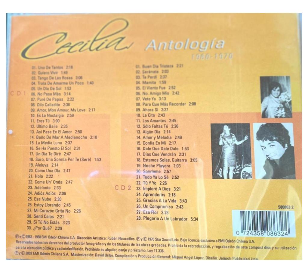 CECILIA - ANTOLOGIA (2CD) | CD