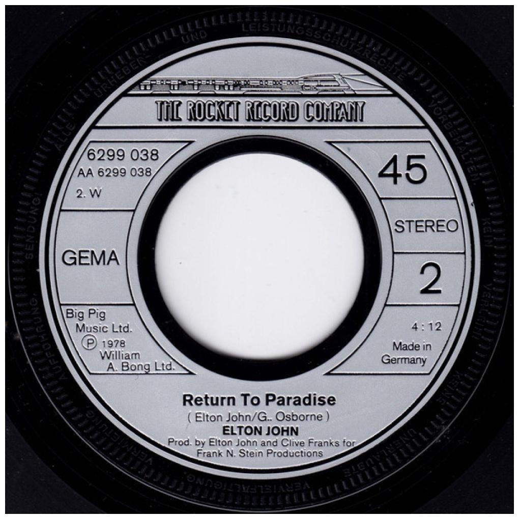 ELTON JOHN - SONG FOR GUY | 7" SINGLE USADO