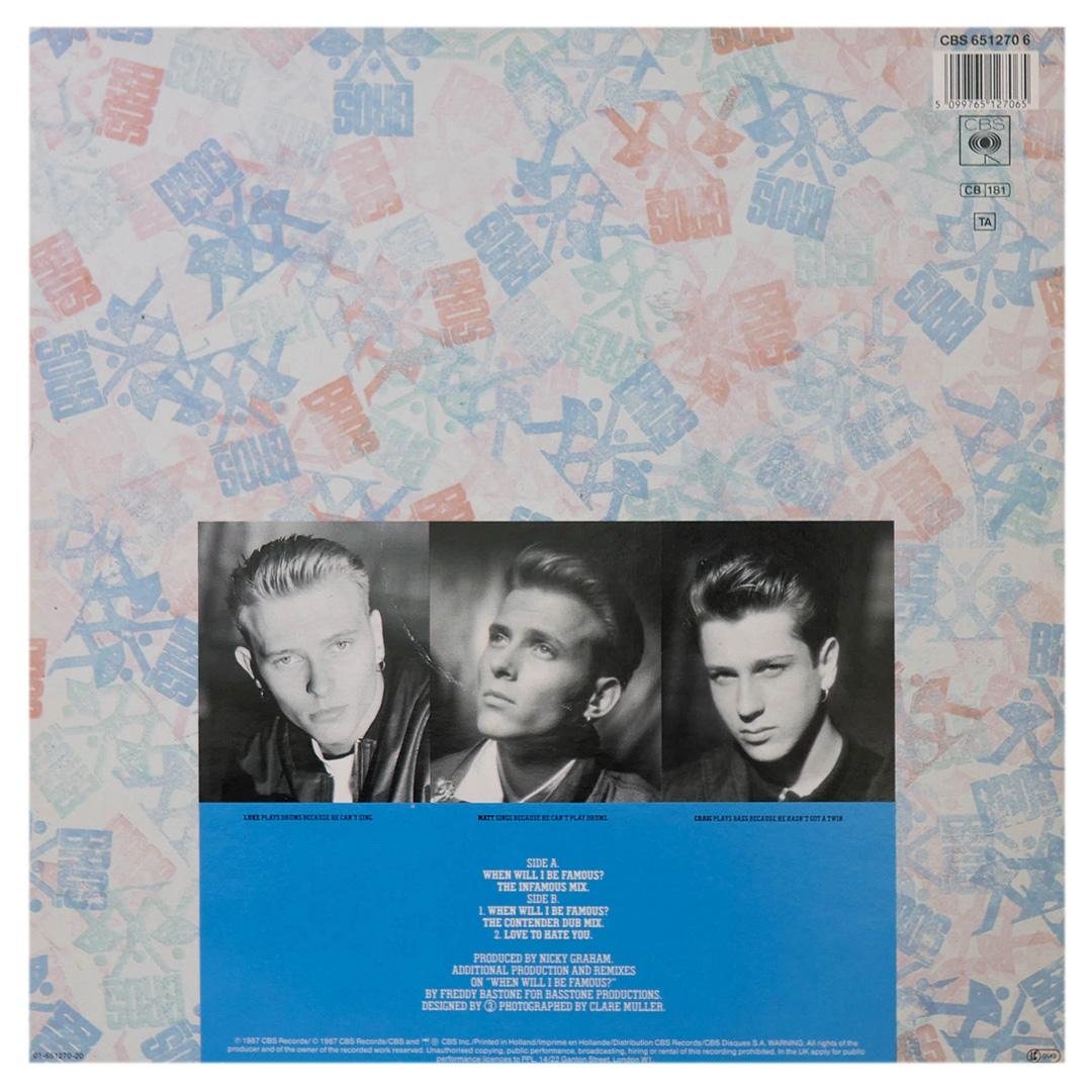 BROS - WHEN WILL I BE FAMOUS? | 12" MAXI SINGLE USADO