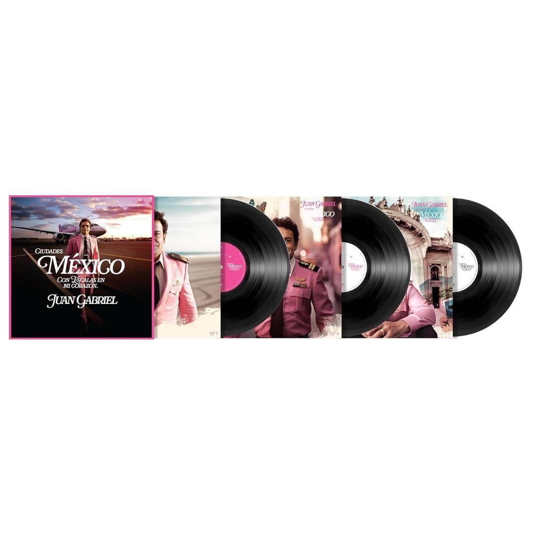 JUAN GABRIEL - CIUDADES MEXICO CON ESCALAS EN MI CORAZON (3LP) | VINILO