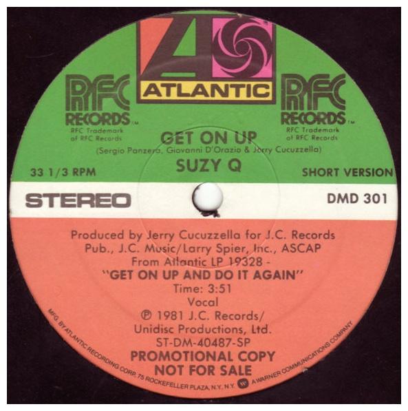 SUZY Q - GET ON UP AND DO IT AGAIN | 12" MAXI SINGLE USADO