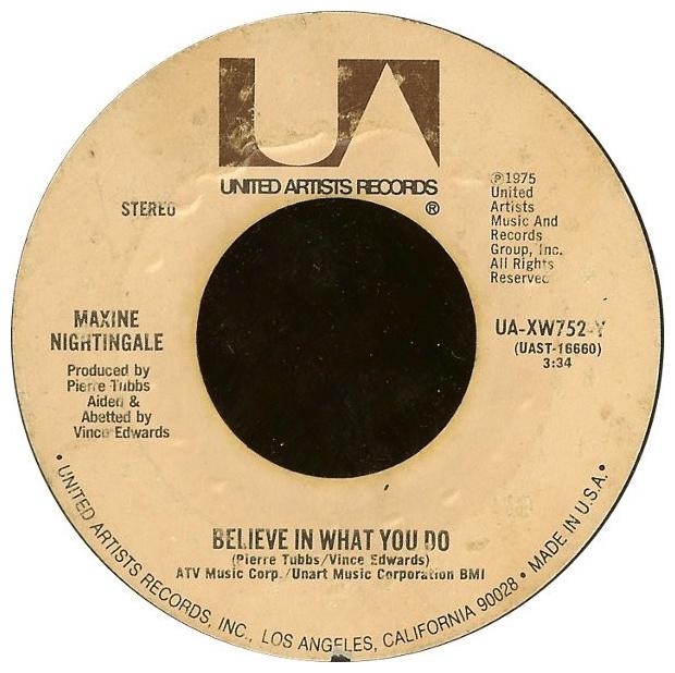 MAXINE NIGHTINGALE - RIGHT BACK WHERE WE STARTED FROM | 7" SINGLE VINILO USADO
