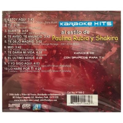 KARAOKE HITS - PAULINA RUBIO | CD