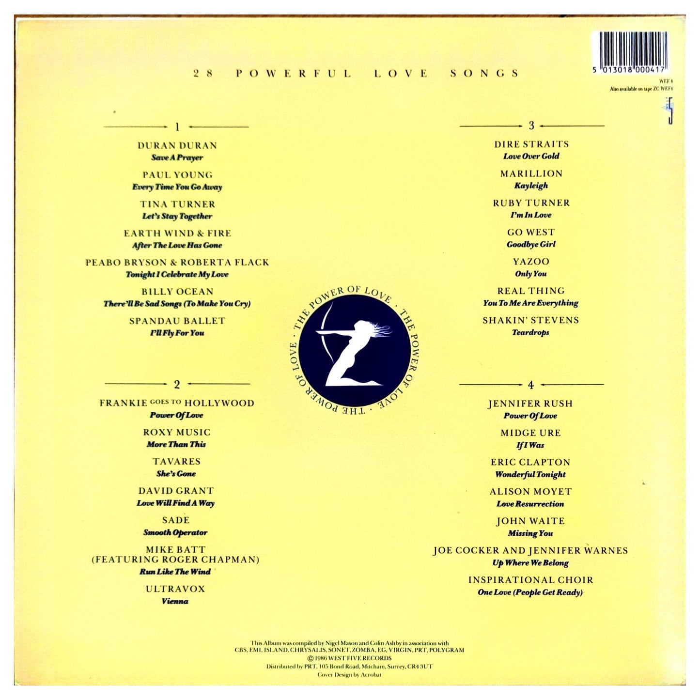 THE POWER OF LOVE - 28 POWERFUL LOVE SONGS (2LP) | VINILO USADO