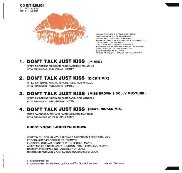 Right Said Fred - DON T TALK JUST KISS | CD SINGLE USADO
