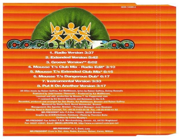 MR. PRESIDENT - COCO JAMBOO | CD SINGLE USADO