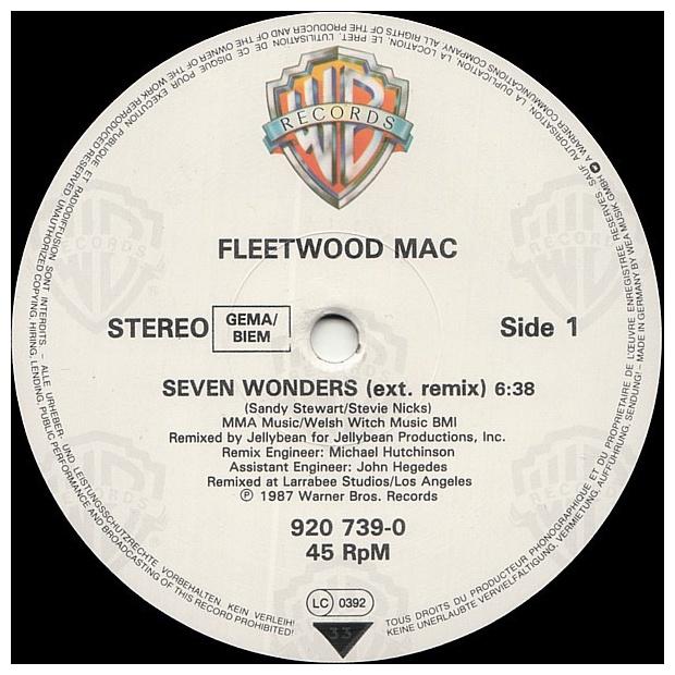 FLEETWOOD MAC - SEVEN WONDERS | 12" MAXI SINGLE USADO