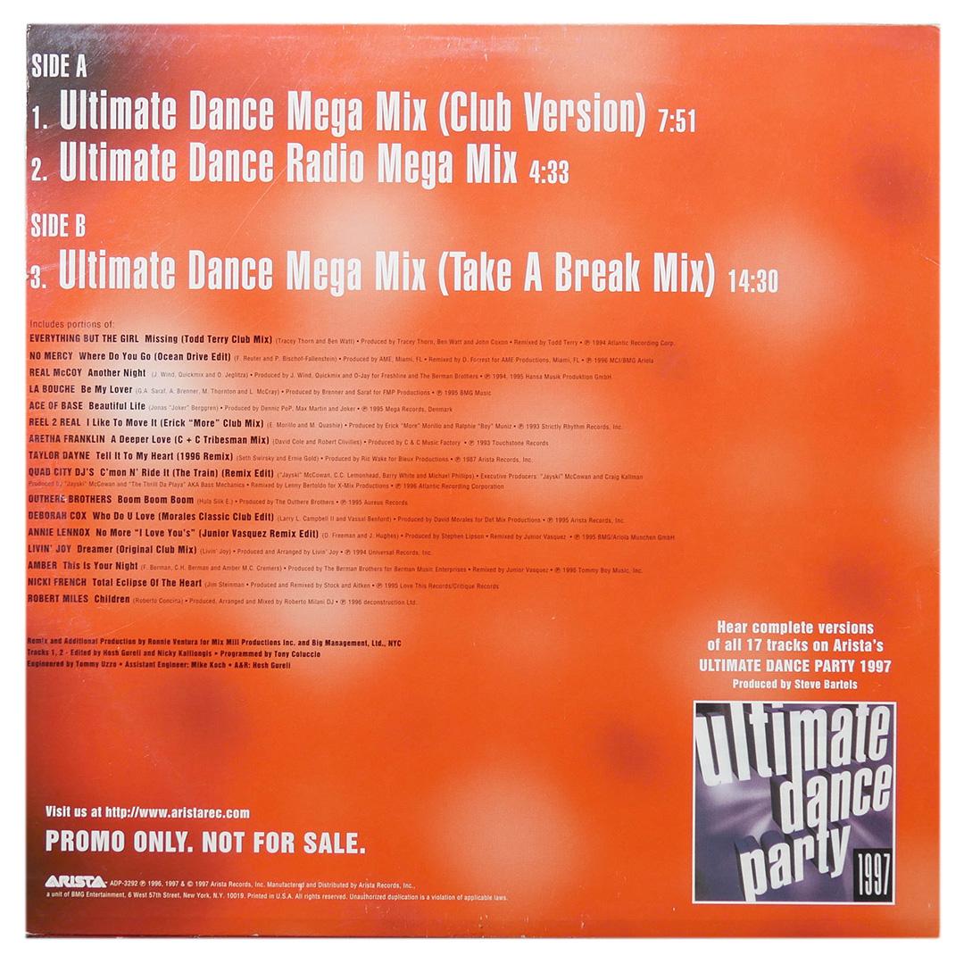 ULTIMATE DANCE PARTY 1997 - MEGA MIX | 12" MAXI SINGLE USADO