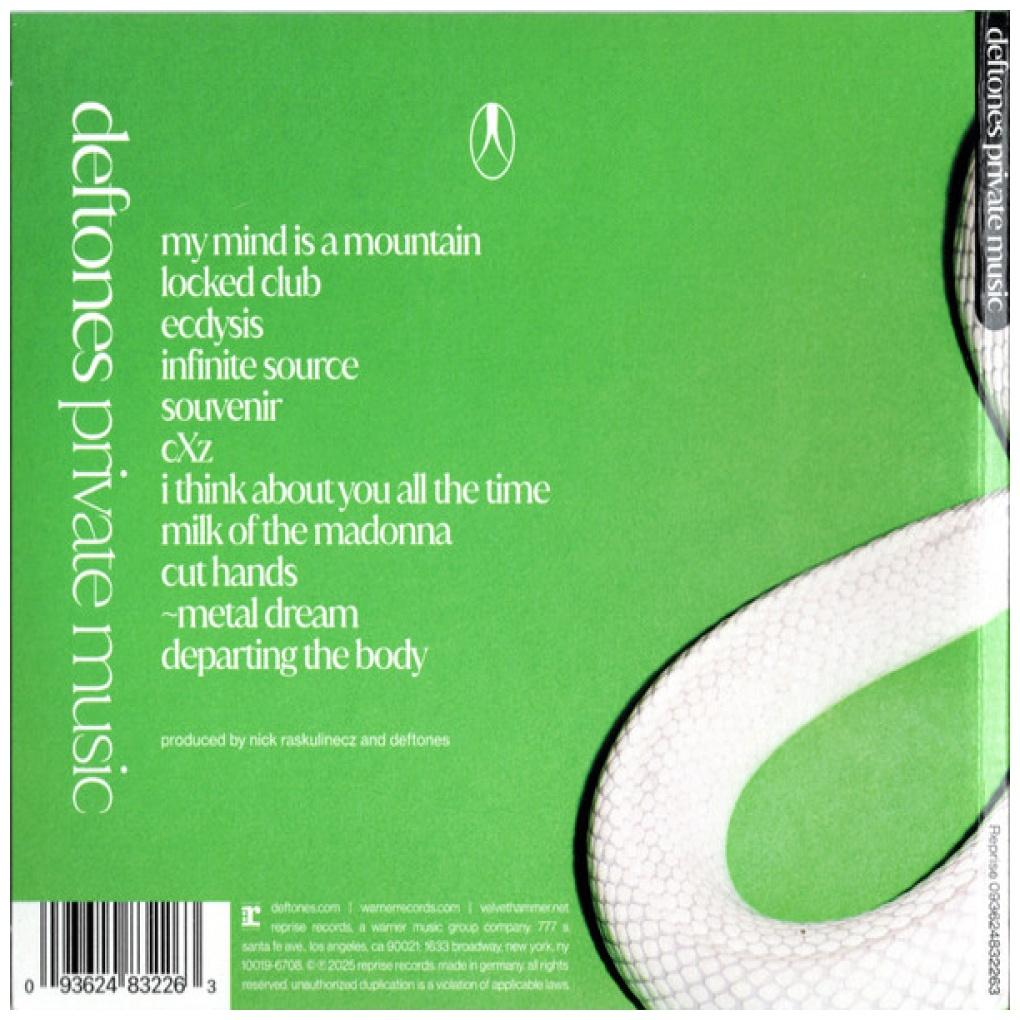 DEFTONES - PRIVATE MUSIC | CD