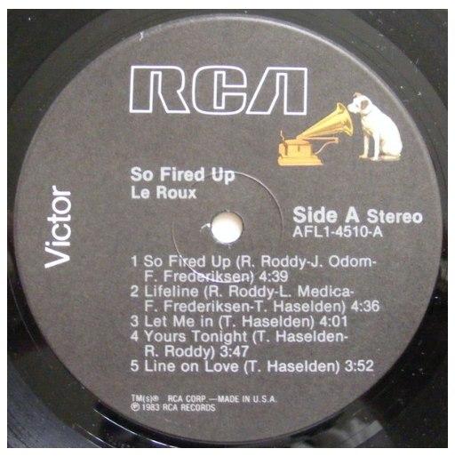 LE ROUX - SO FIRED UP | VINILO USADO