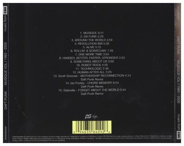 DAFT PUNK - MUSIQUE: VOL.1 1993-2005 | CD