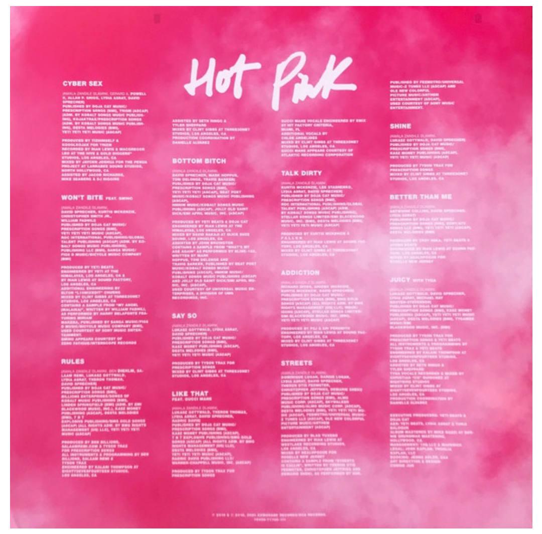 DOJA CAT - HOT PINK (PINK VINYL) | VINILO