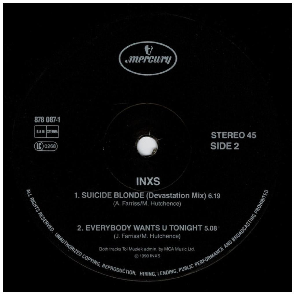 INXS - SUICIDE BLONDE | 12'' MAXI SINGLE USADO
