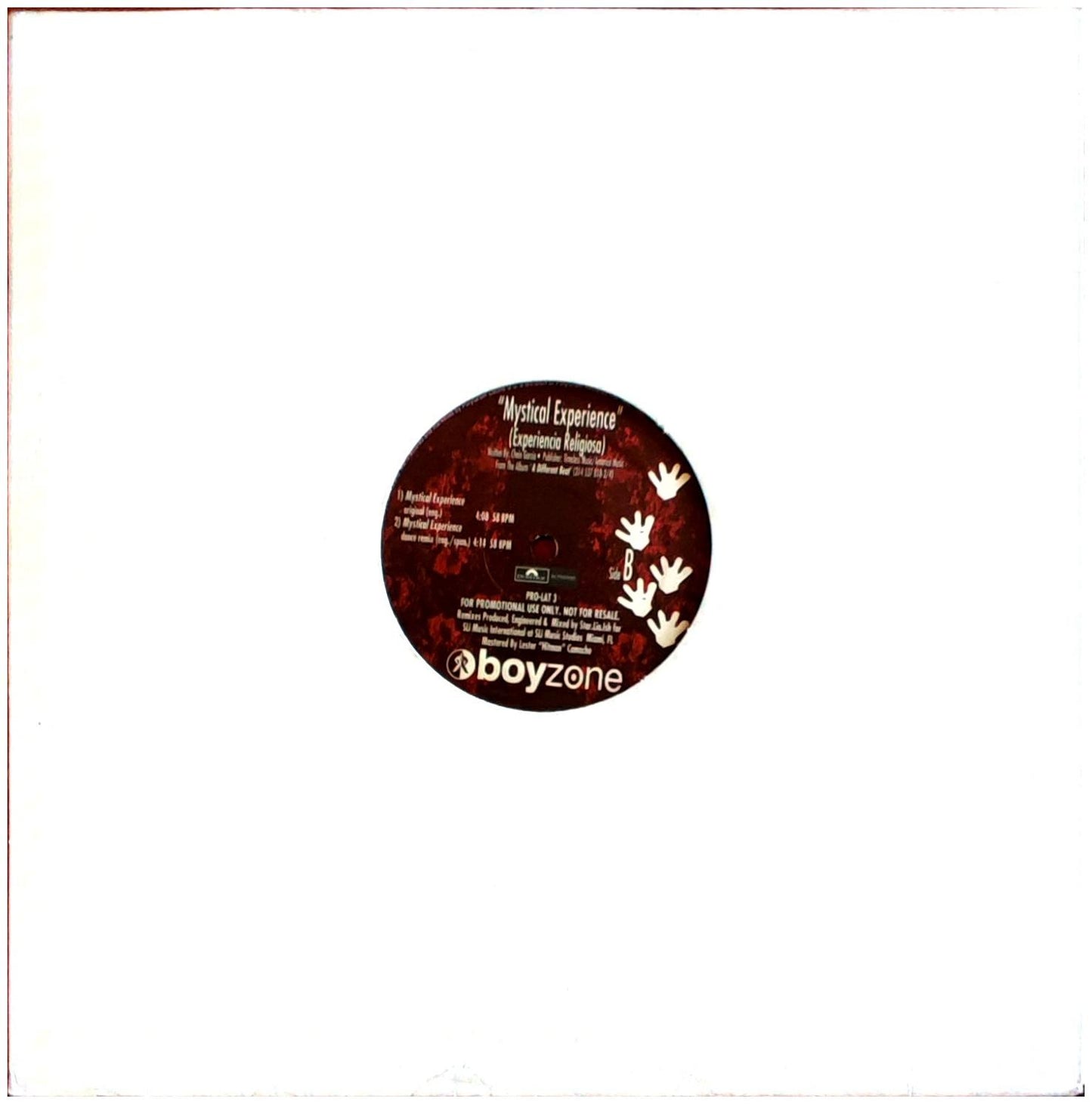 BOYZONE - MYSTICAL EXPERIENCE/EXPERIENCIA RELIGIOSA | 12 MAXI SINGLE USADO