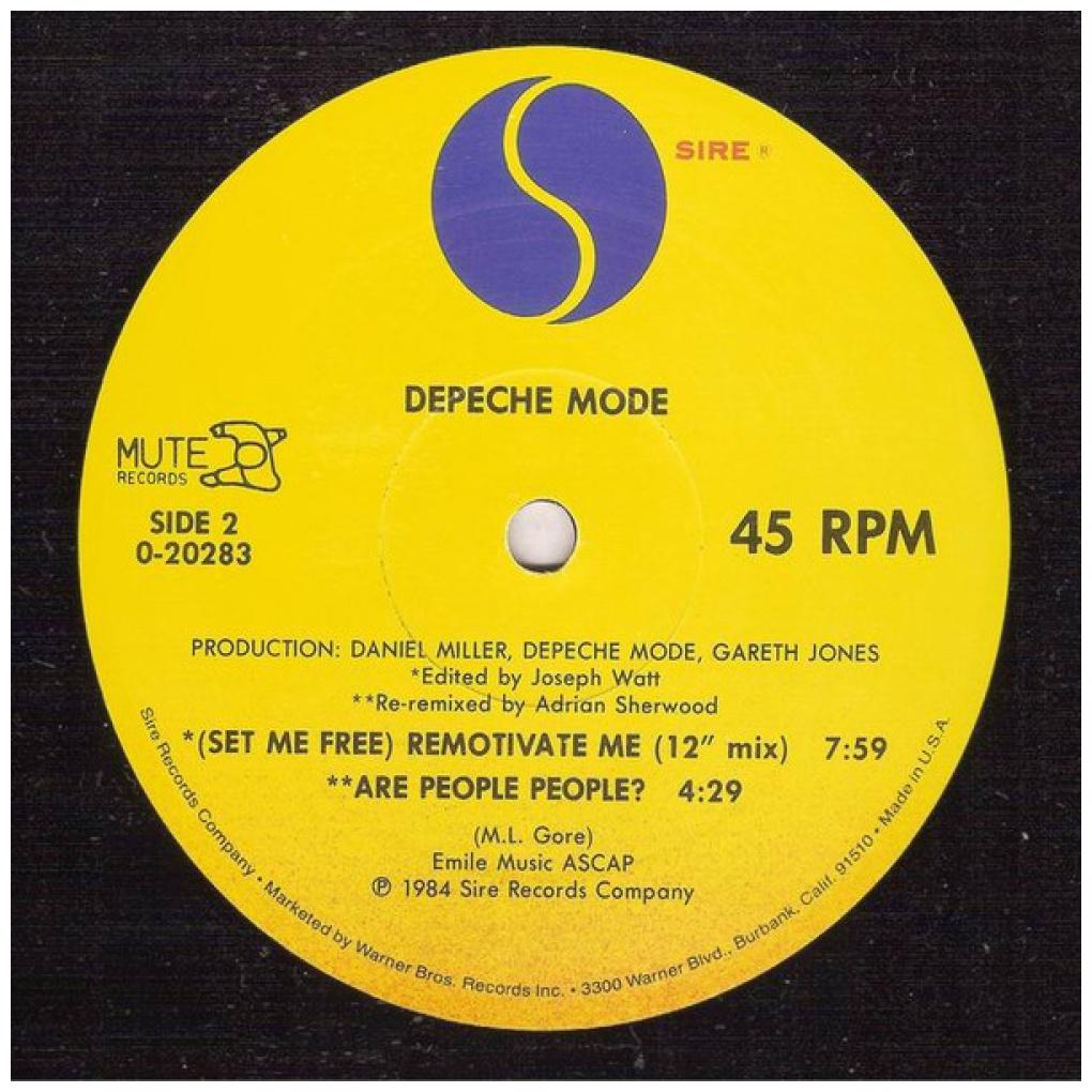 DEPECHE MODE - MASTER AND SERVANT (PROMO COPY) | 12'' MAXI SINGLE USADO