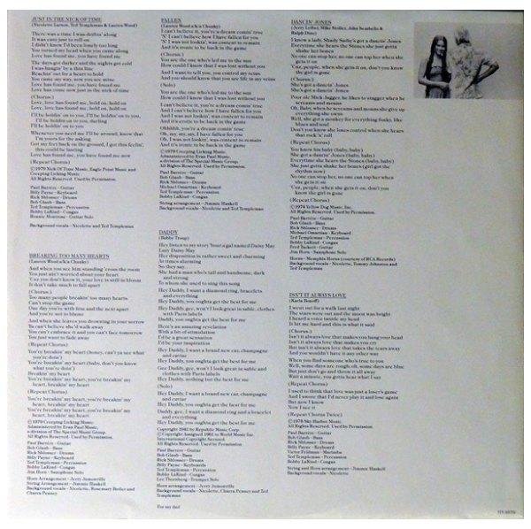 NICOLETTE LARSON - IN THE NICK OF TIME | VINILO USADO