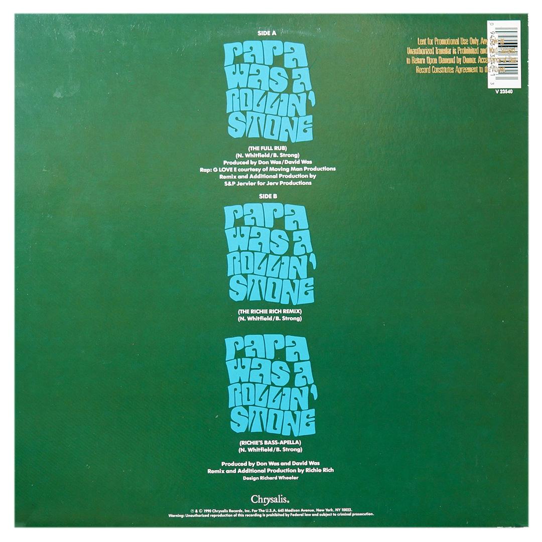 WAS NOT WAS - PAPA WAS A ROLLIN STONE | 12" MAXI SINGLE USADO