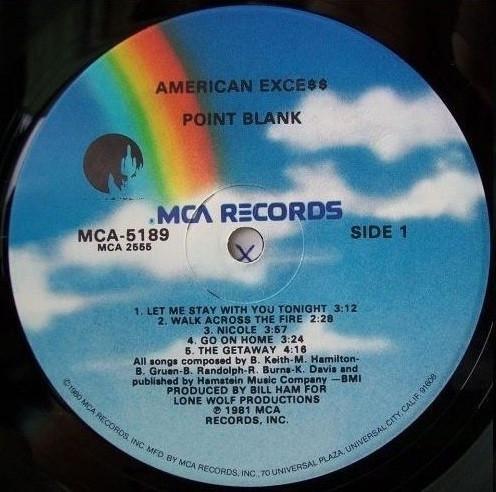 POINT BLANK - AMERICAN EXCESS | VINILO