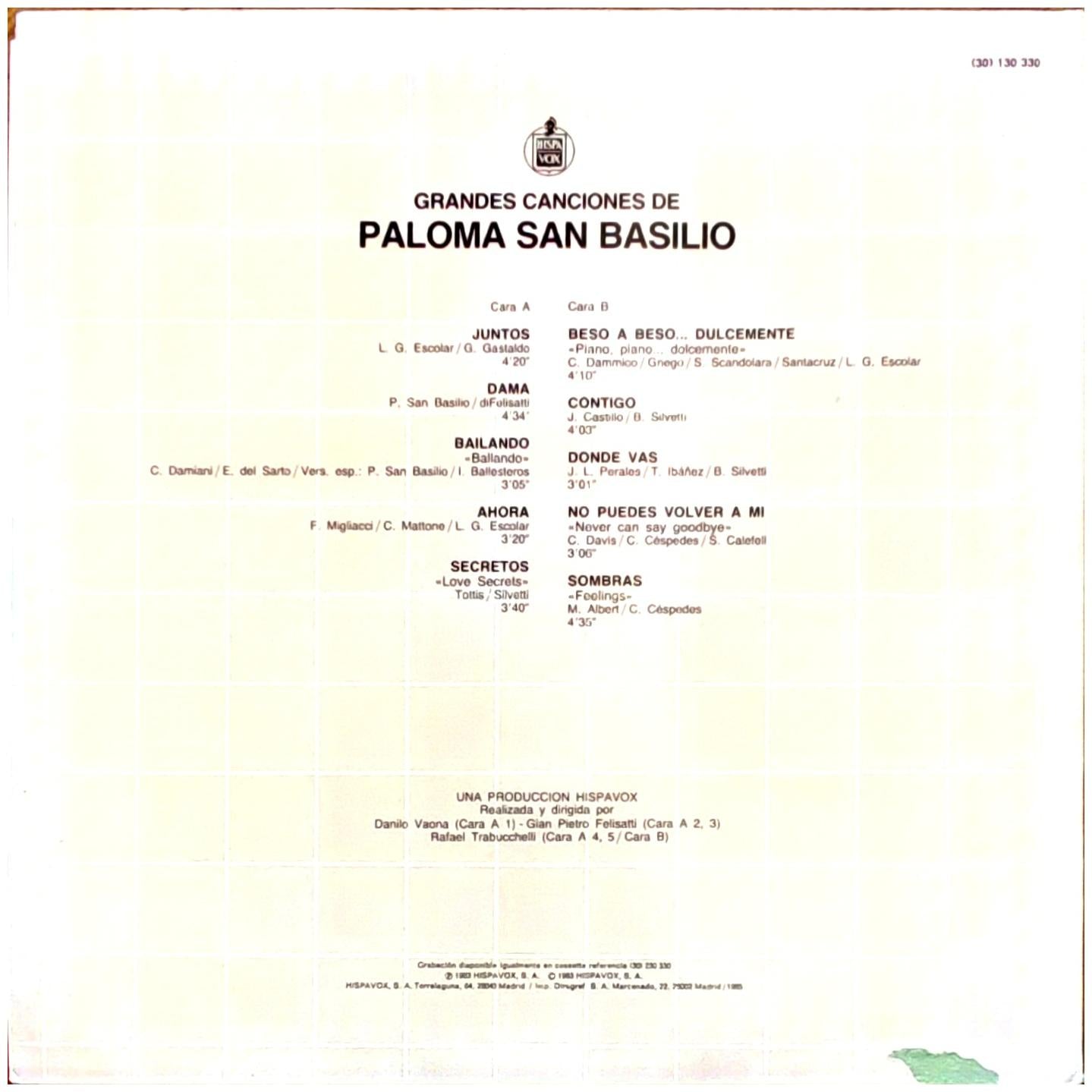 PALOMA SAN BASILIO - GRANDES CANCIONES | VINILO USADO
