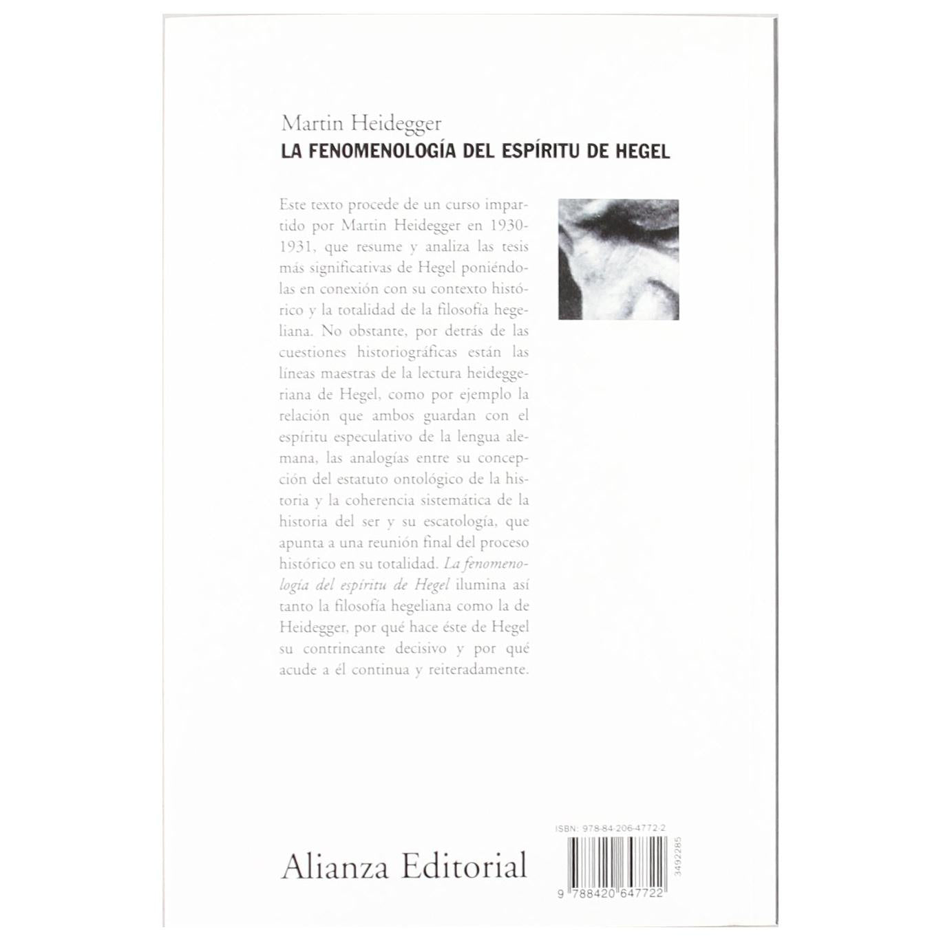 FENOMENOLOGIA DEL ESPIRITU (TAPA BLANDA) - MARTIN HEIDEGGER | LIBRO