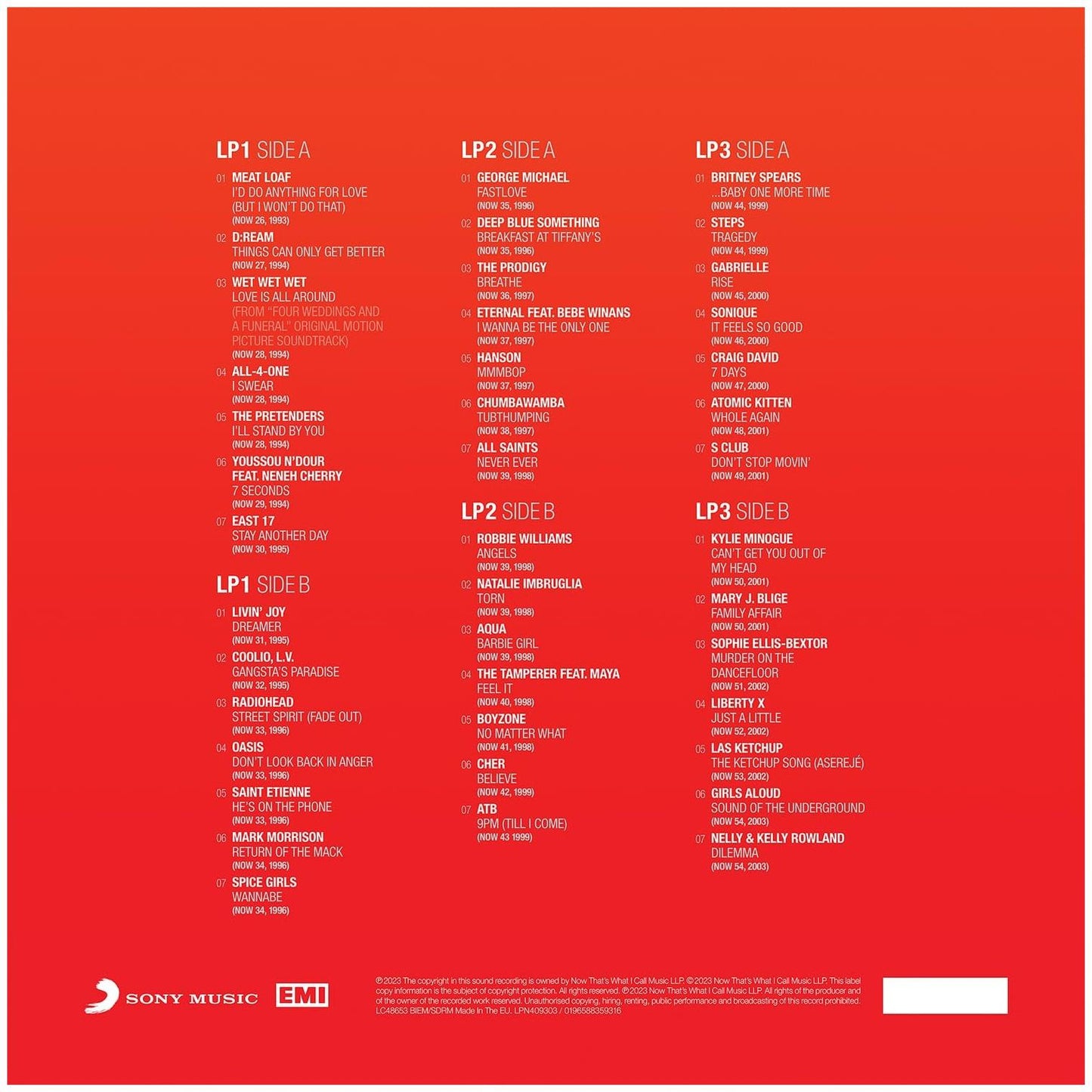 NOW 1993-2003 - 40 YEARS VOL.2 (3LP) | VINILO