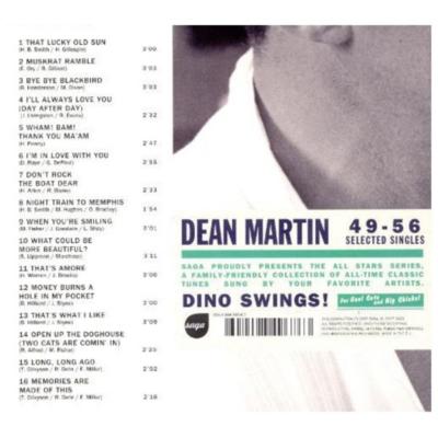DEAN MARTIN - DINO SWINGS | CD