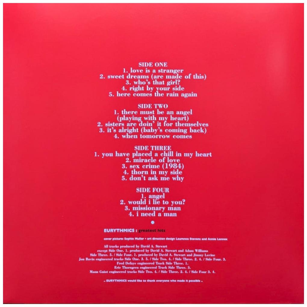 EURYTHMICS - GREATEST HITS (2LP) | VINILO