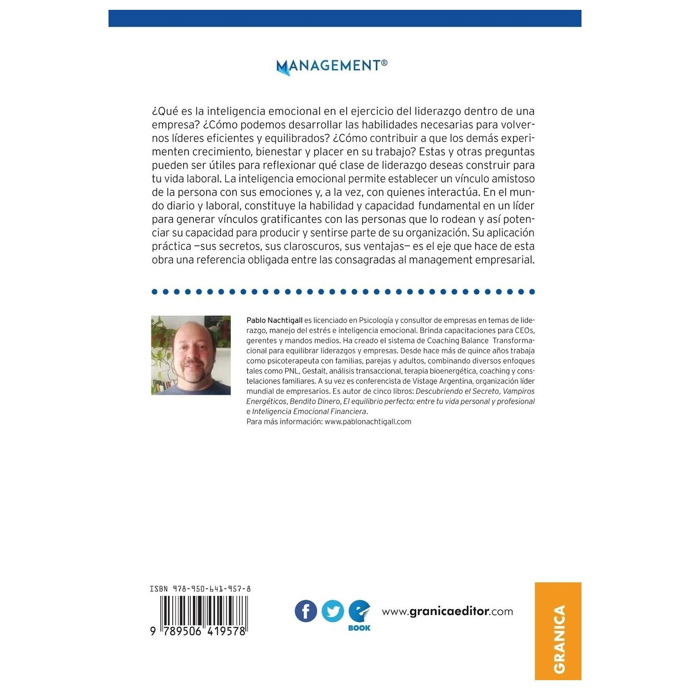 INTELIGENCIA EMOCIONAL EN LA EMPRESA (TAPA BLANDA) - PABLO NACHTIGALL | LIBRO