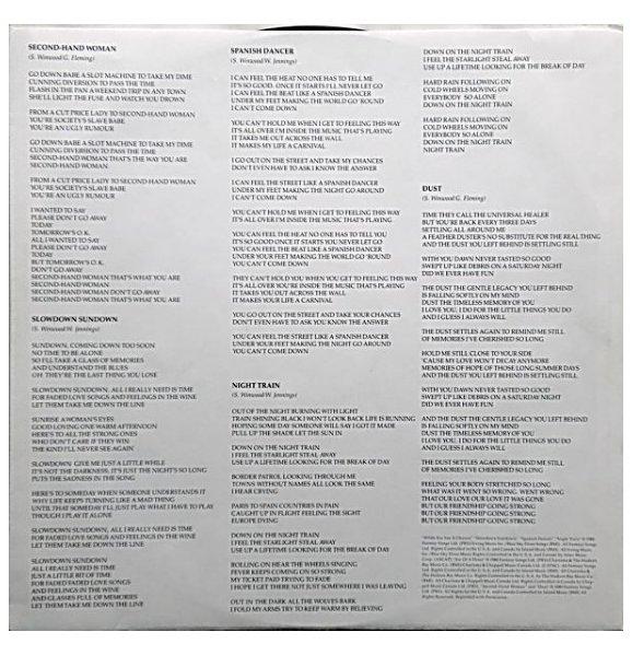 STEVE WINWOOD - ARC OF A DIVER | VINILO USADO