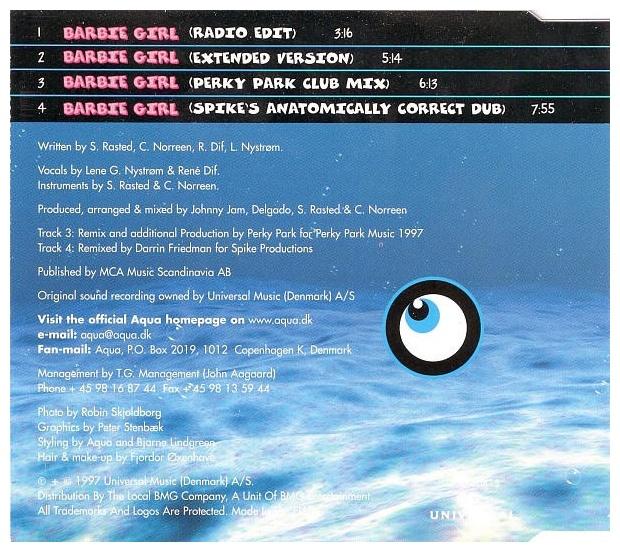 AQUA - BARBIE GIRL | CD SINGLE USADO
