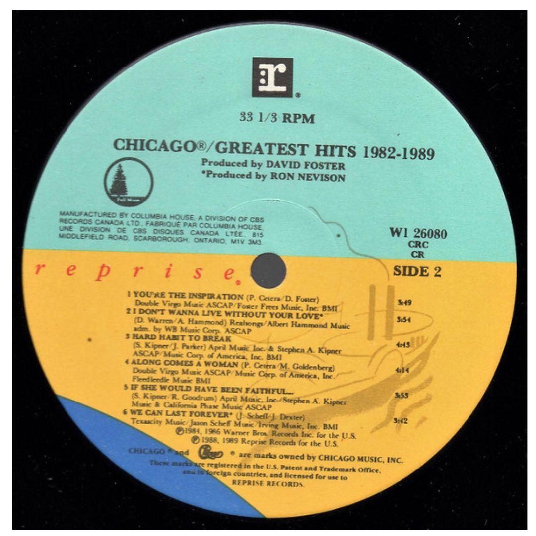 CHICAGO - GREATEST HITS 1982-1989 | VINILO
