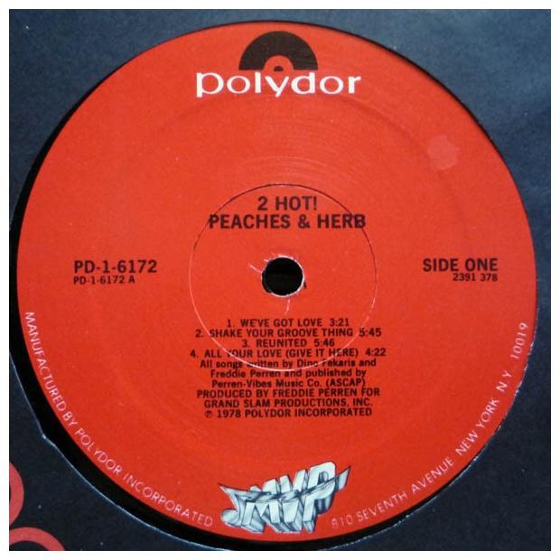 PEACHES & HERB - 2 HOT! | VINILO USADO