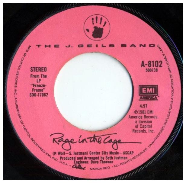 J. GEILS BAND - CENTERFOLD | 7" SINGLE VINILO USADO