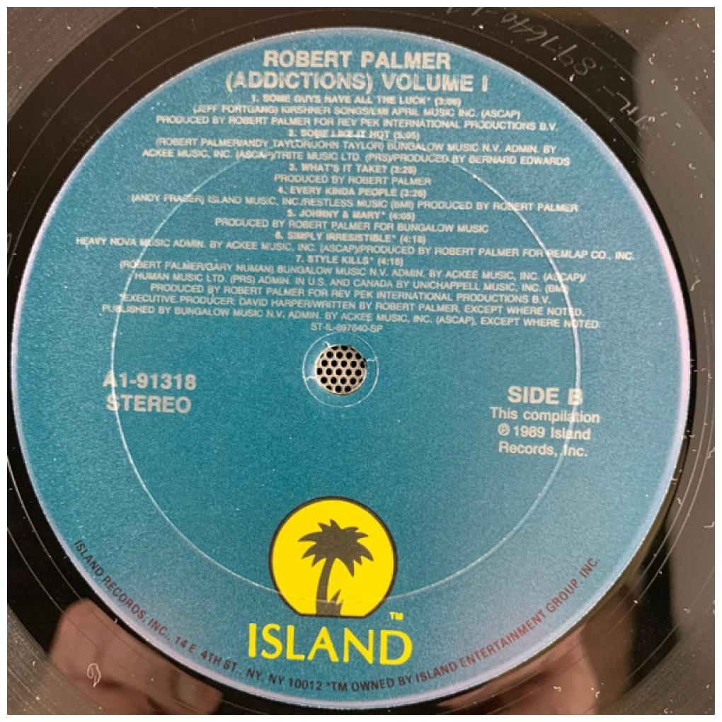 ROBERT PALMER - "ADDICTIONS" VOLUME I | VINILO USADO