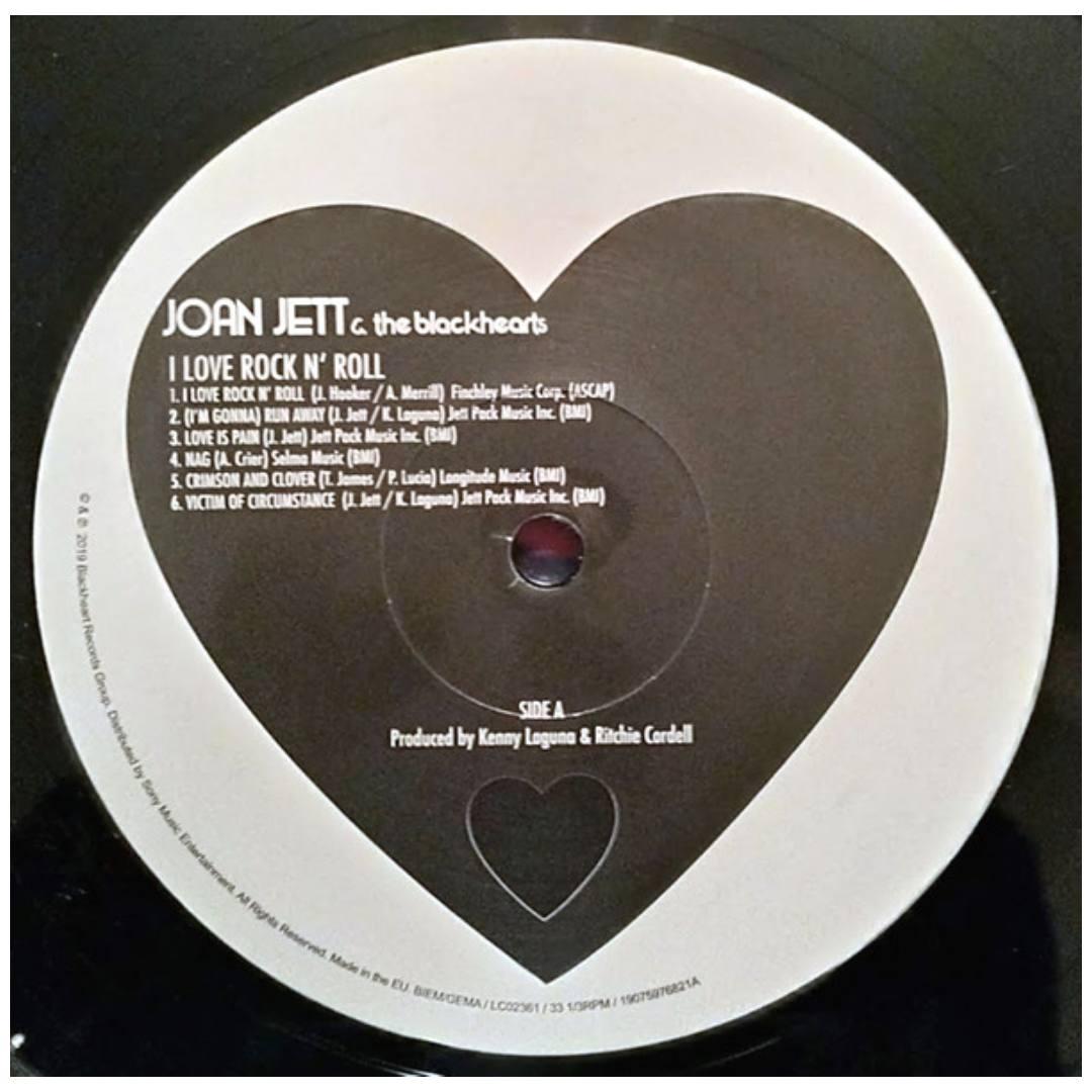 JOAN JETT - I LOVE ROCK & ROLL | VINILO