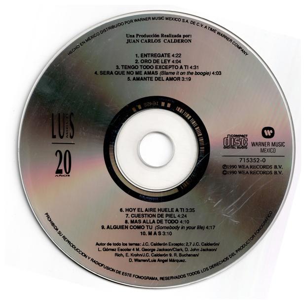LUIS MIGUEL - 20 ANOS | CD