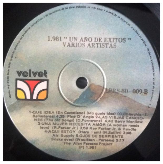 1981 - UN ANO DE EXITOS - VARIOS ARTISTAS | VINILO USADO